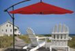 Pure Garden 4-Piece Weighted Cantilever and Offset Patio Umbrella .