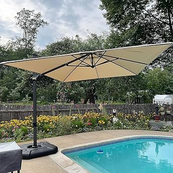 Amazon.com : PURPLE LEAF 9' X 11.5' Patio Umbrella Outdoor .