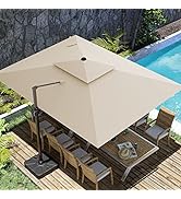 Amazon.com : ZLACUIU 10x13FT Cantilever Outdoor Patio Umbrellas .