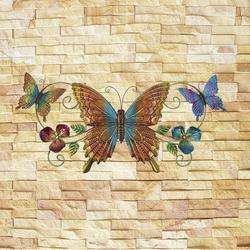 Enchanted Garden® 13-1/2" Metal Butterflies & Swirls Outdoor Wall .