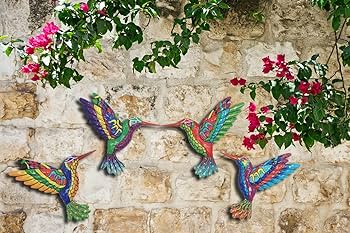 Amazon.com: XIUDEEN Metal Hummingbird Wall Art Decor, Metal Birds .