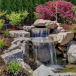 Backyard rock waterfall ideas #backyardwaterfalldesignideas .
