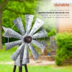 Alpine Corporation 24 in. Tall Outdoor Metal Windmill Spinner .