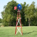 Small Backyard Windmill (Multiple Color Options) | Decorative Windmi