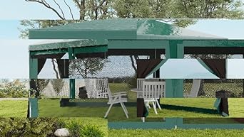 Amazon.com : Outsunny 10' x 20' Canopy Tent, Outdoor Event Tent .