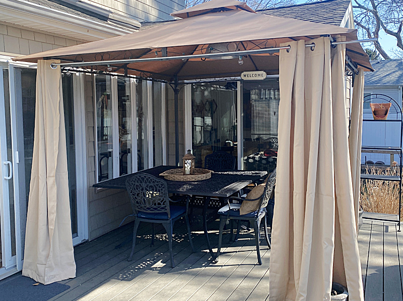 Easy Gazebo Curtain Soluti