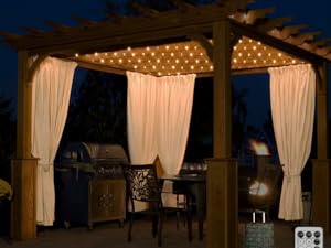 Anycosy 480 LED Gazebo Net Light, 10ft x10ft Mesh Curtain Lights .