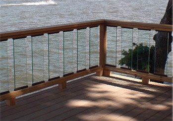 Deck Railing Glass | Glass railing deck, Deck railings, Fence desi