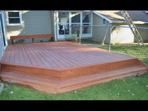 How to Build a Ground Level Deck - YouTu