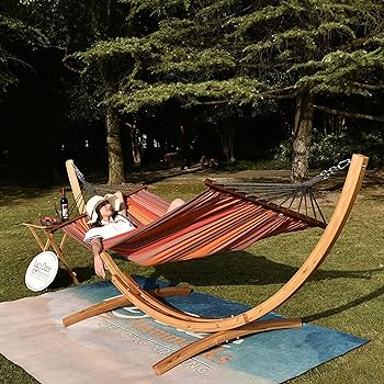 Amazon.com : Lazy Daze Hammocks 10 FT Outdoor Arc Wood Hammock .