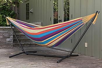 Amazon.com : Vivere Double Cotton Hammock with Space Saving Steel .