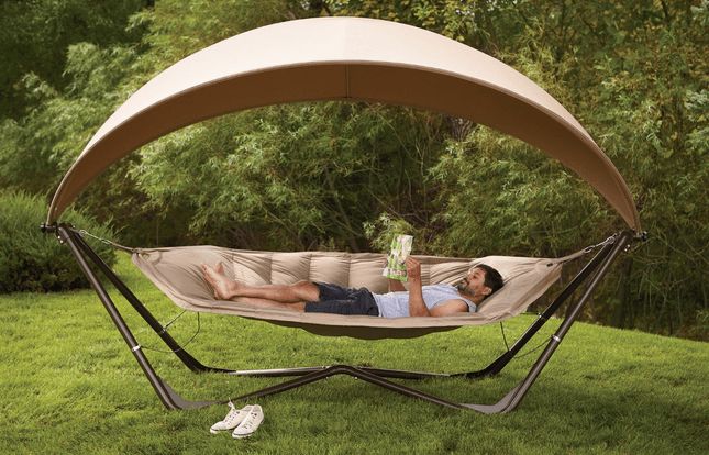 Bliss Hammock Pod w/ Canopy Lets You Relax Outside | Hammock with .