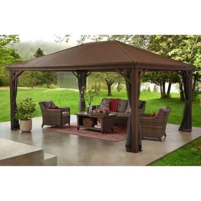 Member's Mark 12' x 16' Alameda Hardtop Gazebo Pavilion - Sam's Cl