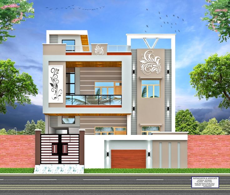 Top exterior design in India | Small house front design, House .