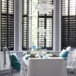 What do you think of black plantation shutters? - Our Fifth Hou