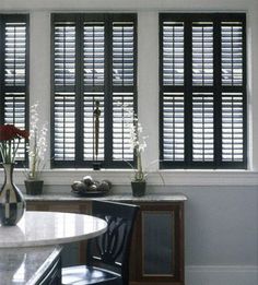 10 BLACK INTERIOR SHUTTERS ideas | interior shutters, black .