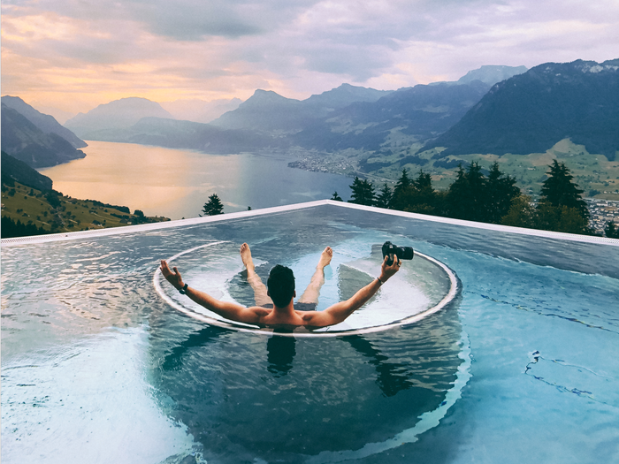 Swiss 5-Star Hotel With World's Most Instagram-Famous Infinity Po