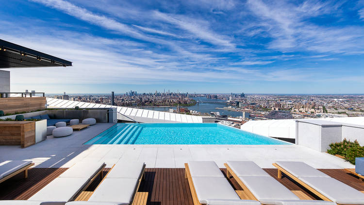 The highest infinity pool in the Western Hemisphere is now in Brookl