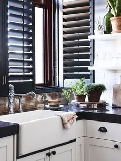 10 BLACK INTERIOR SHUTTERS ideas | interior shutters, black .