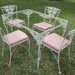 Vintage Wrought Iron Patio Furniture Set on PopScreen | Wrought .