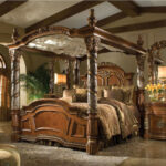 Classic Chestnut Cal.King Canopy Bed - Shop for Affordable Home .