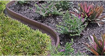 Amazon.com : EcoBorder 4 ft. Red Rubber Landscape Edging (6-Pack .