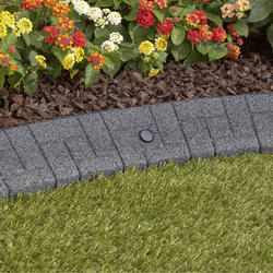 4' Gray Rubber Curb Landscape Edging at Menards