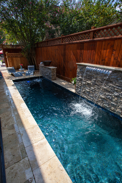 Lap Pool | Houston, TX - Modern - Swimming Pool & Hot Tub .