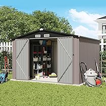 Amazon.com : Verano Garden 8'x10' Outdoor Storage Shed, Large .