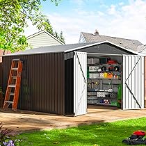 Amazon.com : VIWAT 10x10 FT Outdoor Storage Shed, Large Garden .