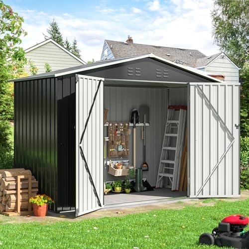 Amazon.com : VIWAT 9x4 FT Outdoor Storage Shed, Large Garden Shed .