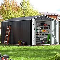 Amazon.com : VIWAT 8x12 FT Outdoor Storage Shed, Large Garden Shed .