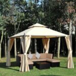 ToolCat 10 ft. x 10 ft. Steel Outdoor Patio Gazebo with Polyester .