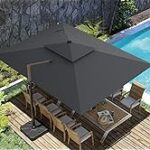 Amazon.com : ZLACUIU 10x13FT Cantilever Outdoor Patio Umbrellas .