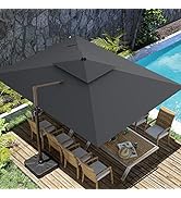 Amazon.com : ZLACUIU 10x13FT Cantilever Outdoor Patio Umbrellas .