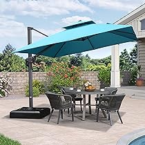 Amazon.com : PURPLE LEAF 10FT Cantilever Outdoor Umbrellas Large .