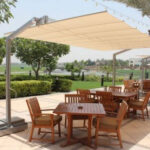 FIM Flexy Aluminum 8' x 16' Rectangular Offset Patio Umbrella .