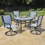 Backyard Creations® Denali Black 5-Piece Dining Patio Set with .