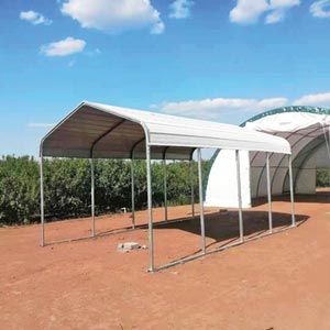 ClearSpan™ Metal Carport w/Roof - 14'W x 16'H x 40'L - TekSupp