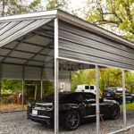 24x26x10 Vertical Roof Metal Carport|24x26 Custom Metal Carpo