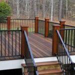 Green Decking | Patio deck designs, Deck railing design, Deck .