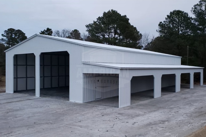 Buy 40x60x16 Metal Garage With Lean to at Best Pric