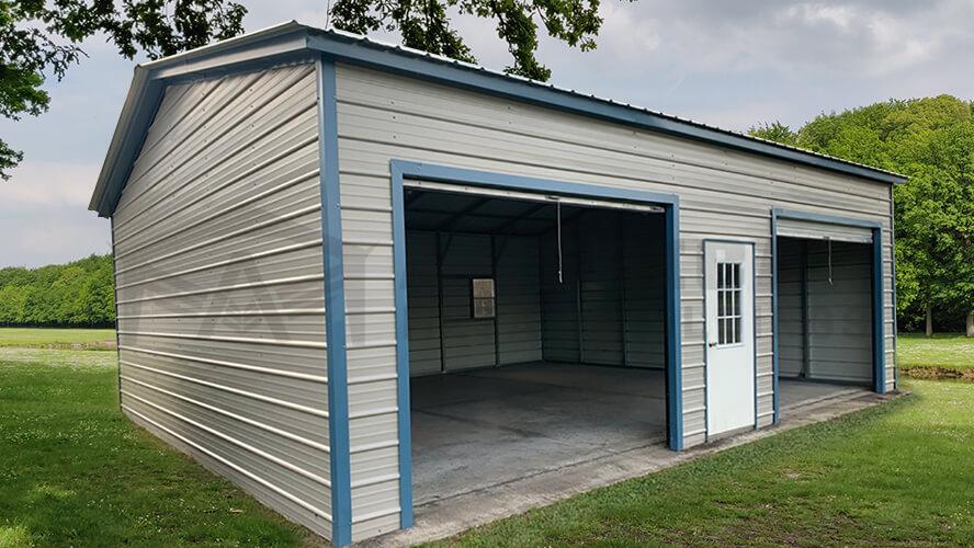 24x30 Two Car Garage - American Metal Buildin