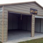 24x26 Box Eave Metal Garage - American Metal Buildin