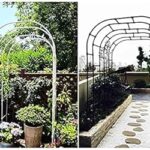 Amazon.com: QHCS Garden Arch Plant Climbing Frame Metal Garden .