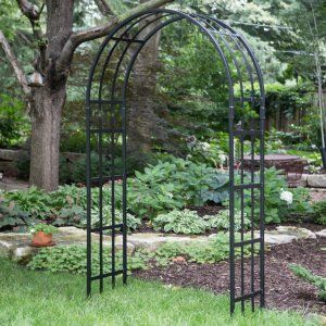 Wrought Iron Arbor on Hayneedle - Iron Garden Arch for Sale .