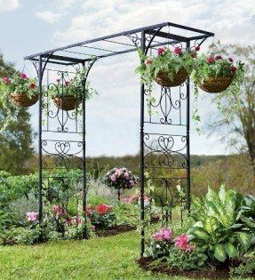 Metal Garden Arbors And Trellises - Foter | Garden arch, Garden .