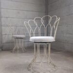 French Metal Garden Chairs, Early 1950s, Set of 2 for sale at Pamo