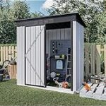 Amazon.com : OUYESSIR 5 x 3 Ft Outdoor Storage Shed, Galvanized .