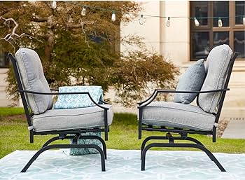 Amazon.com: PatioFestival 4 Pices Patio Furniture Conversation Set .